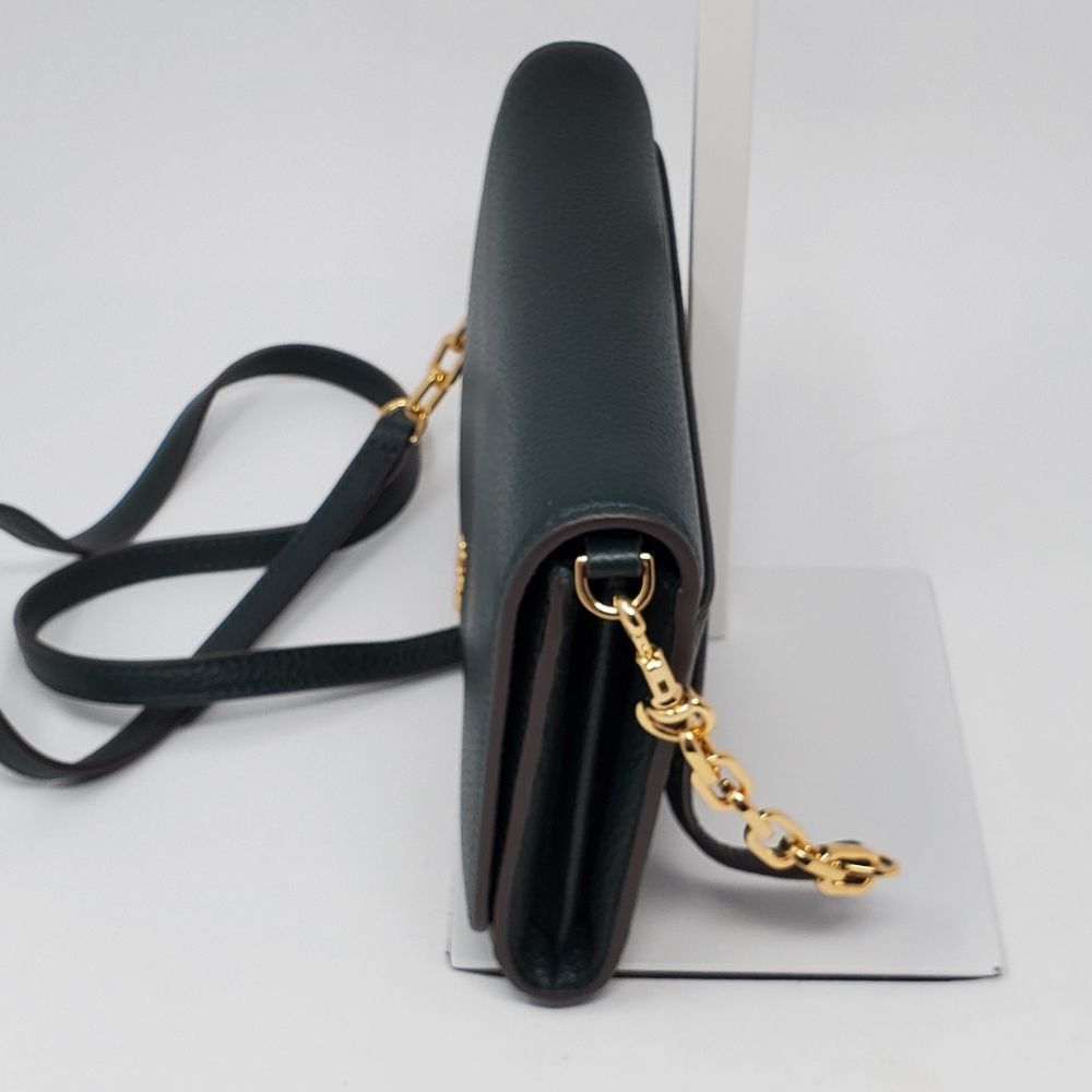 💯 Auth Tory Burch Carter Chain Wallet Crossbody - Picture 5 of 8